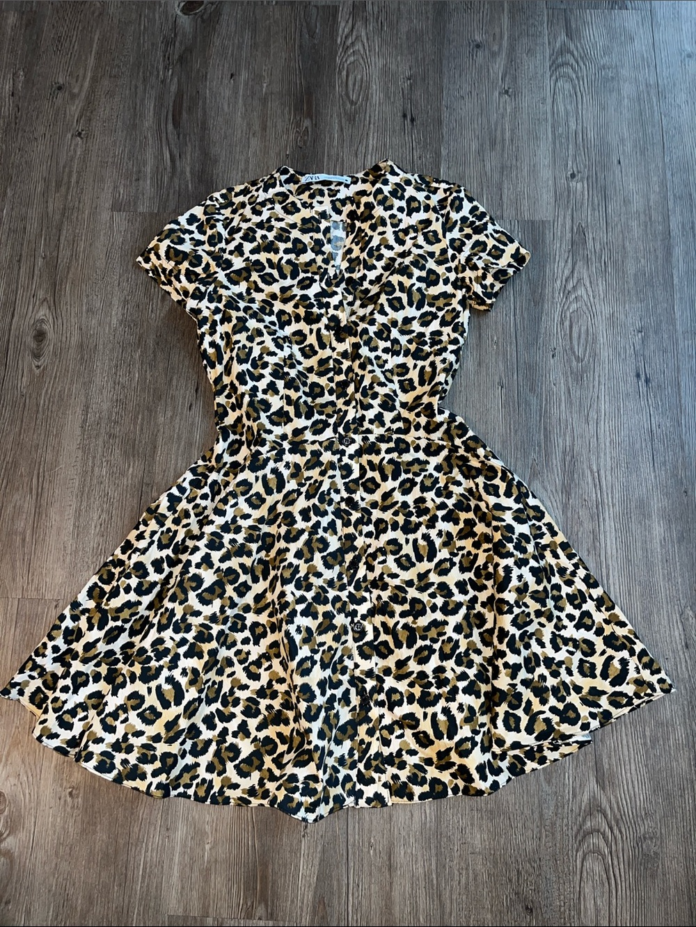 ZARA Leopard Print Mini Dress